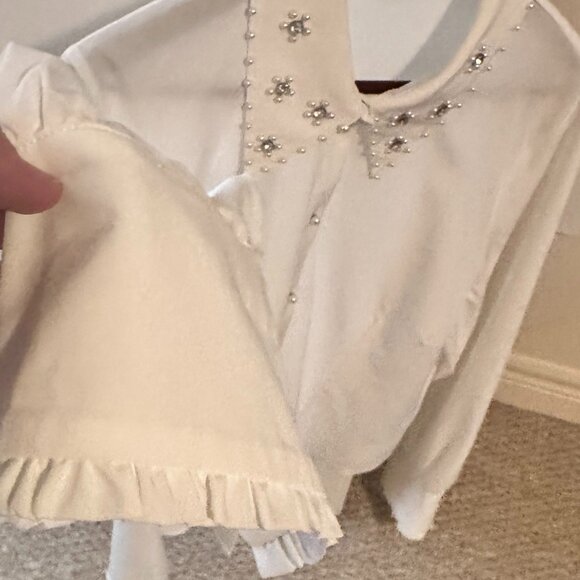 Melanie Lyne Pearl Embellished Button-Up Shirt - Picture 6 of 6